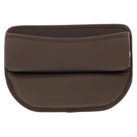 Parliky Car Seat Gap Filler Organizer Compact Auto Storage Box for Phones Keys and Cards Design Fits Vehicles Easy Installation Light Brown