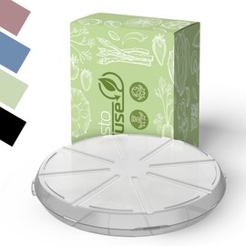 Pizza Box ToGo Plastic - Box for Home & Catering in Transparent