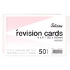 Silvine A6 Flash Cards, Revision & Study - Lined (50