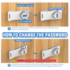 MeBantoo Household Cabinet Password Hasp Locks, Cabinet Locks with Combination,