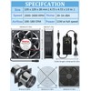 Wathai 120mm x 38mm 4 Inch Small Exhaust Fan 12V