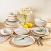 AmorArc Ceramic Dinner Plates Set of 2, 10.5 Inch Large