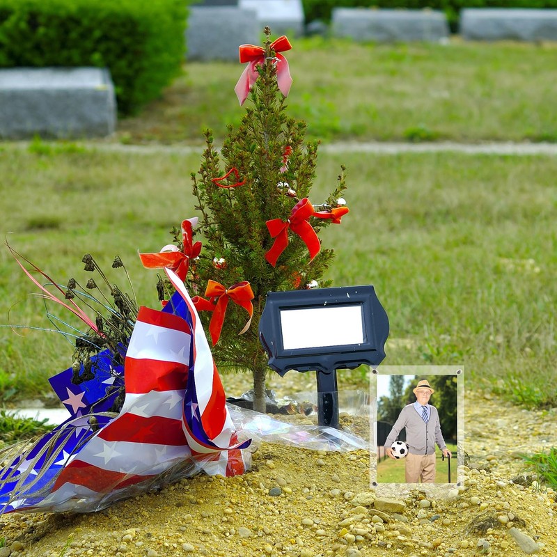 5X7 Waterproof Picture Frame for Grave, Cemetery Decorations for Grave,1pcs