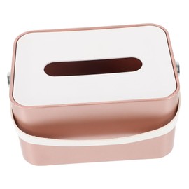 Gatuida Modern Handheld Tissue Storage Box with Bamboo Lid Elegant Tissue Dispenser for Home Office Kitchen and Bathroom for Organizing and Enhancing