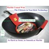 Ceramic Marble Coated Cast Aluminium Non Stick Wok 30 cm