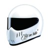STICKY DUDE 2 Pieces Let 'em Hate Motorcycle Black Helmet