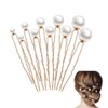 YFFSFDC U Pin Hairpin Pearl, Hair Ornament, Pearl Pin, Hair