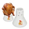 only fire 2 Pack (Large+Small) Ceramic Chicken Roaster Rack, Beer