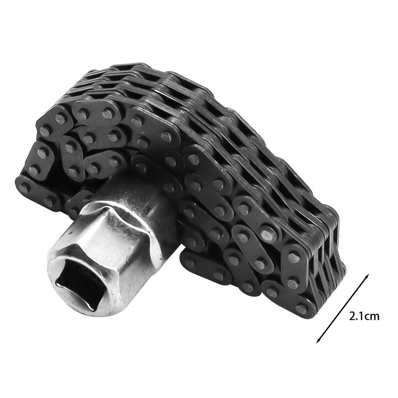 FONGKNOX Chain Oil Filter Wrench 44 Sections Multi-Chain Chain Wrench