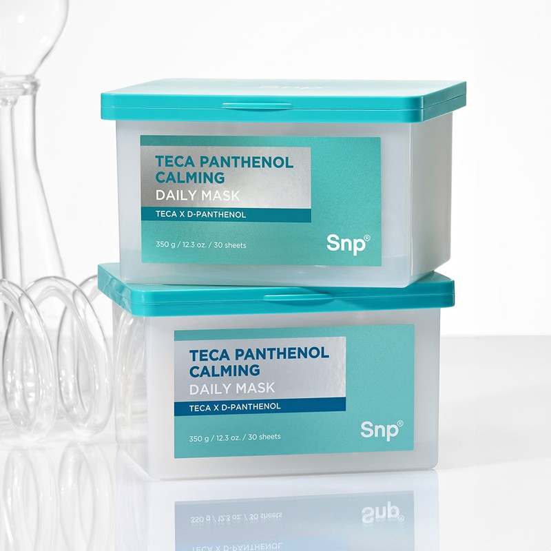 SNP Teca Dipanthenol soothing daily mask pack 30 sheets, 1
