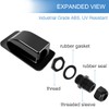 Xiatiaosann Roof Feed-Through Cable Grommet Solar Cable Gland 1-Way Waterproof