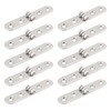OTOTEC 20PCS 180 Degree Folding Flip Hinges 76x15mm Hole Center