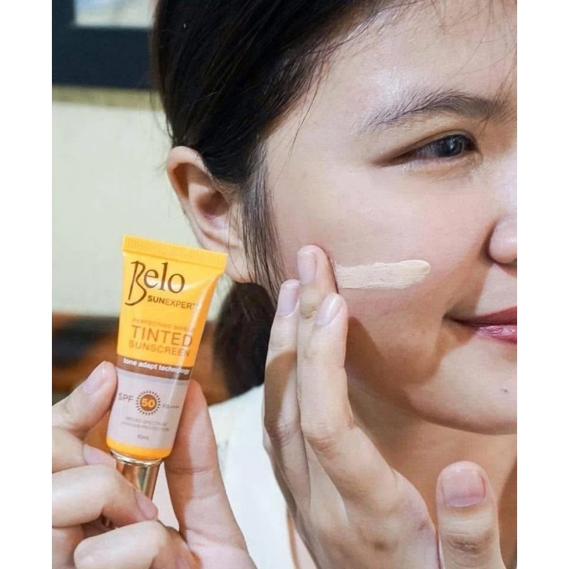 Belo SunExpert tinted sunscreen Spf50 PA++++ Tone Adapt Technology -