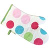 Spots Pattern Quilted Single Oven Glove Kitchen Gauntlet Pot Holder