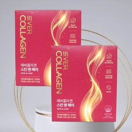 Ever Collagen Skin & Hair Han Ji-min Low Molecular Collagen Skin Moisturizing Hair UV Joint Home Shopping Effectiveness 2 Boxes / 에버콜라겐 스킨앤헤어 한지민 저분자 콜라겐 피부보습 모발 자외선 관절 홈쇼핑 효능 2박스