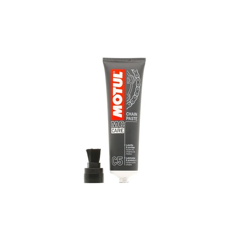 Motul C5 Chain Paste Motorcycle Chain Grease with Brush Applicator,