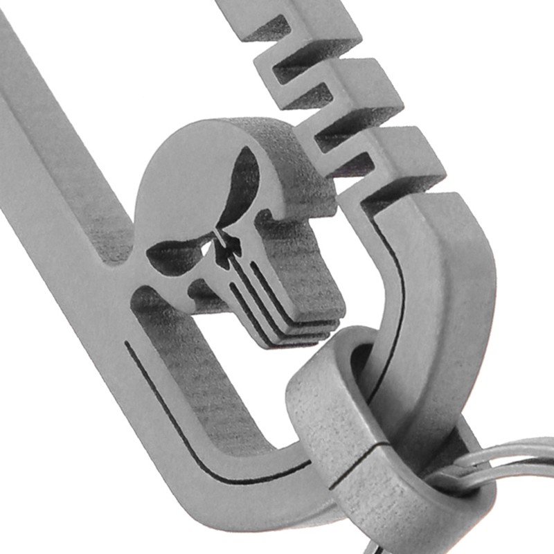 Titanium Alloy Keychain Men's Waist Belt Buckle Outdoor Carabiner Hanging