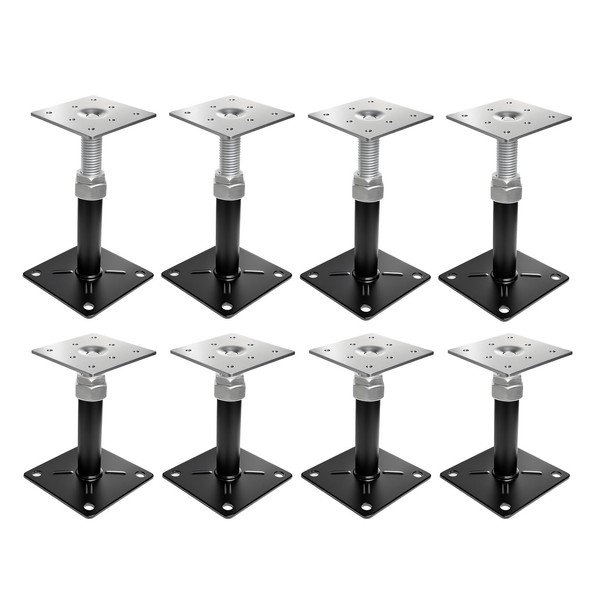 8 PCS Heavy-Duty Adjustable Floor Jacks & RV Step Stabilizer,