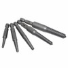 Shallho 5 Pieces 1/4 Quick Change HSS Damaged Screw Extractor