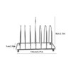 1PC Rectangle 6 Slice Slot Toast Rack Holder, Stainless Steel