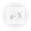 Baseball Catcher and Hitter 783-G637 Stencil (21 inch)