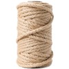 PerkDecor Jute Rope 5MM x 150FT 6Ply Twisted Rope for