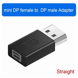 Strhowill 2Pack 8K DP to Mini DP Adapter,DisplayPort Male to Mini DisplayPort Female Adapter，8K@60Hz DP 1.4 Male to Mini DP Female Extension Connector, for Tablet MacBook More (Straight)