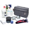 WOONEKY Men's Nylon Cosmetic Bag for Travel Large Capacity Toiletry