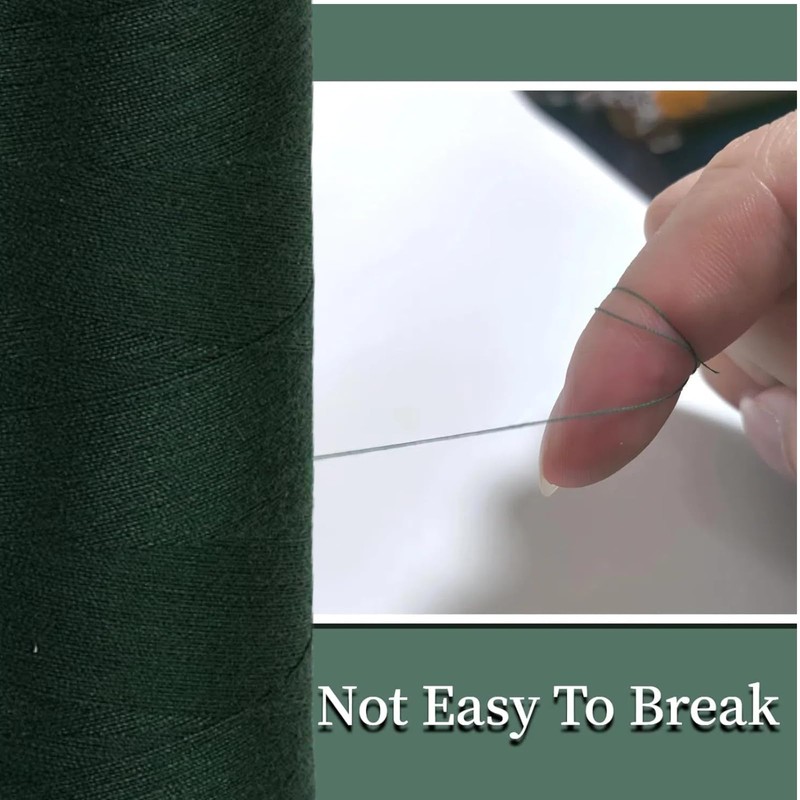 3000Yard Ink Green Sewing Thread,Polyester Sewing Machine Thread Fpr Clothes,