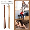 Xentrawave Wooden Shoe horn Long Handle for Seniors -23.6in Long