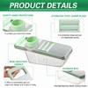 6 in 1 Mandoline Slicer, Hand Guard Vegetable Chopper Cutter