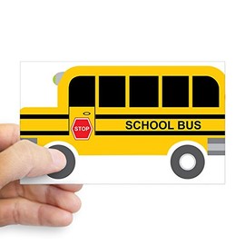 CafePress School Bus Sticker Rectangle Bumper Sticker Car Decal