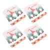 4pcs Chair Covers Soft Elastic Stretch Santa Claus Pattern Dining