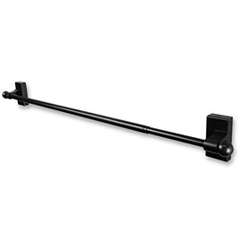 Rod Desyne Self-Adhesive/Wall Mounted Rod, 9-16 inch, Black