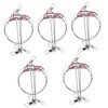 Kisangel 5sets Wire Fishing Trace Leaders Kit Tangling Fishing Rigs