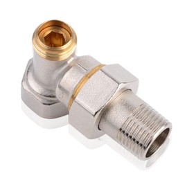 S SIENOC Thermostatic Valve Thermostatic Head Radiator Connection Set Screw Connection Fit (Corner Tap Block Only)