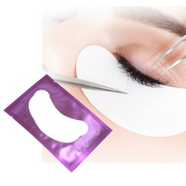 Eye Gel Pads 50 Pairs Eyelash Extension Under Eye Gel Pads Lint Free Eye Patches Eye Mask Beauty Tool Collagen Hydrogel Under Eye Patch (Purple)