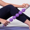 Peanut Roller Massage Stick (5 balls) (purple)