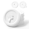 Lelife Silicone Mason Jar Lids, Regular and Wide Mouth Compatible,