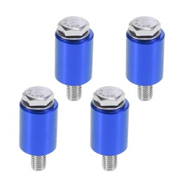 X AUTOHAUX Car Engine Motor Hood Vent Spacer Riser Hood Vent Spacer Riser Kit Aluminum Alloy 8mm Blue