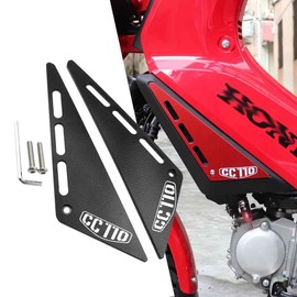 MAORANG FOR Motorcycle Accessories CNC Aluminum Front Panel Gurads Frame Cover Plate Protector Set for Cross Cab cc 110 2020-2021-2022-2023 Cross Cab CC 110 (Black)