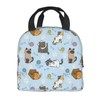 Nmbvcxz Cute Cats Lunch Box Insulated Lunch Bags for Women