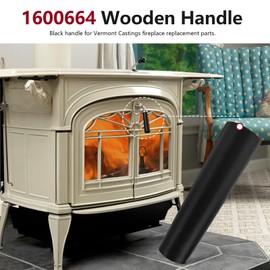 Black Wooden Handle Assembly 1600664 for Vermont Castings Stove Replacement Parts