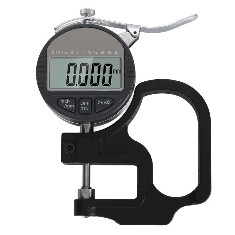 Digital Thickness Gauge 0.001mm/0.00005in 0‑12.7mm Electronic Micrometer Thickness Meter with