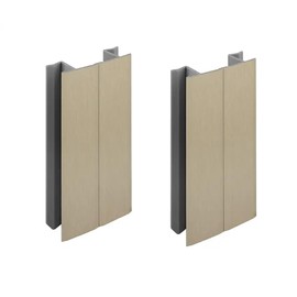 cyclingcolors 2 x Connectors for Skirting Board 150 mm Colour Stainless Steel Silver Kitchen Corner Plinth Corner Kitchen Base Inner Corners Outside Corners Furniture