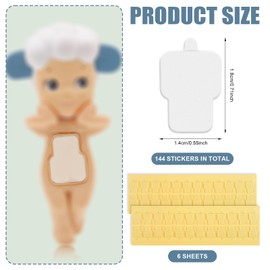 144 Pcs Double Sided Adhesive Tape for Sonny Baby, Clear Stickers Nano Glue Adhesive Tape Replacement Mini Figure Sticky Putty Adapter for Sonny Doll Phone Accessory