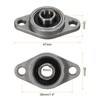 sourcing map 4pcs KFL08 Flanged Pillow Block Bearings 8mm Bore,