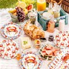 CC HOME Crab Birthday Paper Plates Napkins Starfish Shell Conch