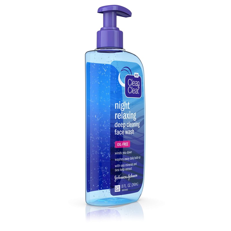 Clean & Clear Night Relaxing Oil-Free Deep Cleaning Face Wash