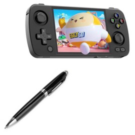 BoxWave Stylus Pen Compatible with Cintwor RG405M Retro Handheld Game Console (4 in) - EverTouch Meritus Capacitive Styra, Capacitive Stylus with Rollerball Pen - Jet Black